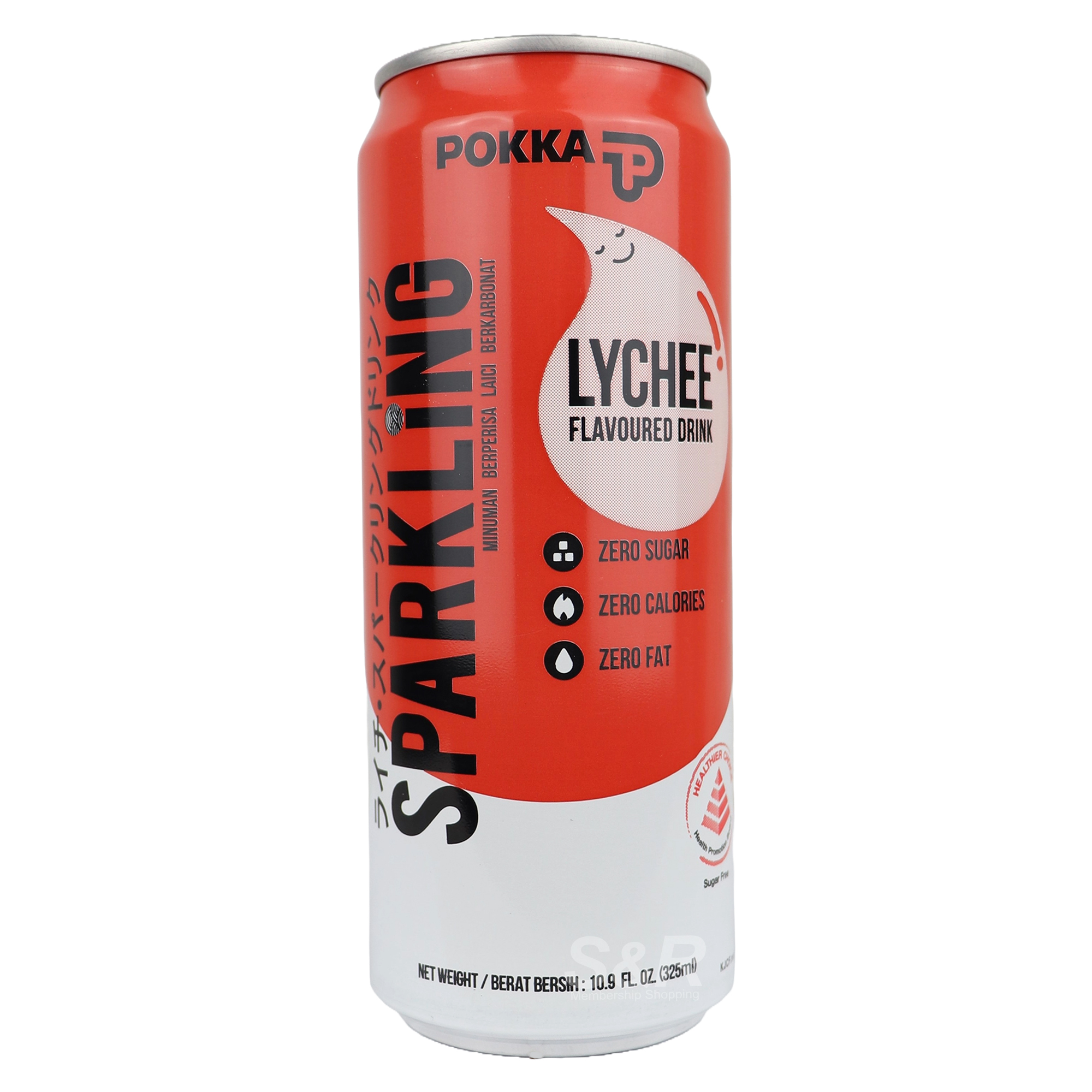 Pokka Sparkling Lychee Flavoured Drink 325mL Pokka Sparkling Lychee Flavoured Drink 325mL